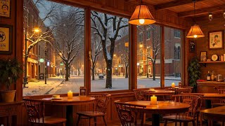 4K Cozy Coffee Shop ☕ Smooth Piano Jazz Music for Relaxing Studying Sleeping [upl. by Dekow767]