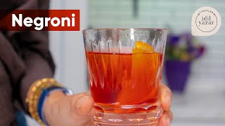 Negroni Tarifi 🥃 1 Dakikada Öğren ⏳ [upl. by Holle191]