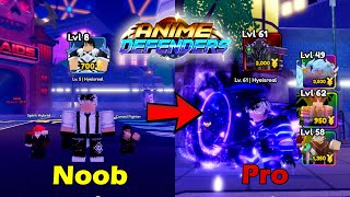 Noob to Pro In Anime Defenders Roblox  Obtaining Secret amp Shiny Mythic  NoobToPro  Roblox [upl. by Akimahc255]