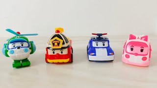 Robocar Poli Set Unboxing Car Robot [upl. by Napas]