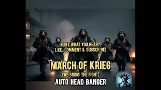 MARCH OF KRIEG  Kriegsman Battle Song  40K Inspired Heavy Metal AI Music [upl. by Venetis]