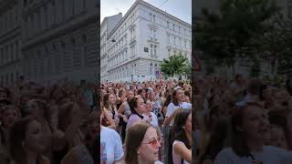 Swifties in Vienna sing We Are Never Ever Getting Back Together Cornelius str [upl. by Adaminah]