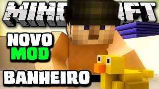 Minecraft BANHEIRO PRIVADA CHUVEIRO LIXO PIA BANHEIRA  Furniture Mod Showcase [upl. by Alberta]