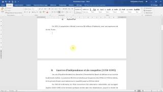 La NUMÉROTATION DE PAGE automatique simple dun document WORD Cours facile [upl. by Nealah]