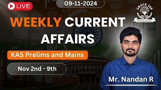 Weekly Currently Affairs  4  KAS Prelims and Mains  Nandan R [upl. by Danby]