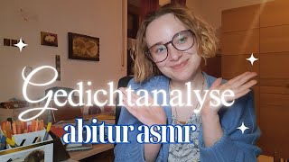 Abitur 2024 ASMR Gedichtanalyse 02 [upl. by Itagaki]