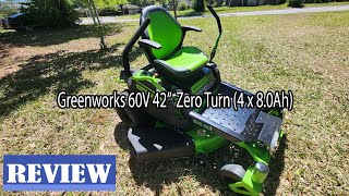 Greenworks 60V Electric Zero Turn Riding Mower Review  Watch Before You Buy [upl. by Suckow]