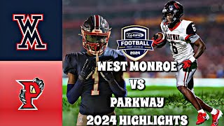 West Monroe vs Parkway 2024  Louisiana High School Football LHSAA DIV 15A [upl. by Carbrey]