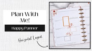 Plan With Me  Horizontal Happy Planner Journal  September 1622 2024 [upl. by Nyleuqcaj]