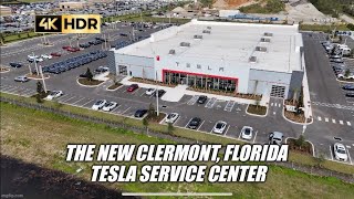 Quick video at the Clermont Florida Tesla DeliveryService center with drone flyover in 4k [upl. by Alim]