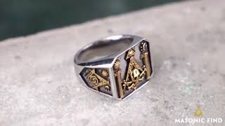 Intricate Skull Masonic SampC Totem Ring [upl. by Melvena736]