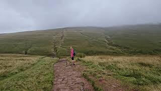 8K hiking in Brecon Beacons going up to mountains where drizzle will meet us [upl. by Aniraad305]