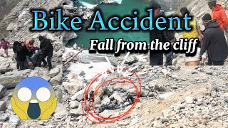 हेर्दाहेर्दै मान्छे र बाईक भिरबाट खस्यो 😱😱😱 Bike Accident  Rescue  Rasuwa Nepal [upl. by Norac]