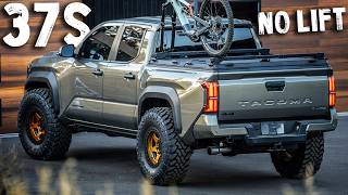 My 2024 Toyota Tacoma On 37quot Tires With No Lift  How Does It Do [upl. by Eitsirk]