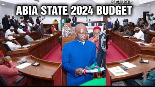 GOV ALEX OTTI PRESENTS ABIA STATE 2024 BUDGET [upl. by Hairym404]