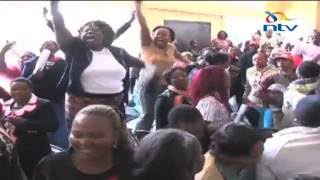 Hundreds of women storm public Nyeri county assembly budgeting session [upl. by Adyeren]