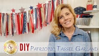 DIY Patriotic Tassel Garland  with Jennifer Bosworth of Shabby Fabrics [upl. by Cruz]