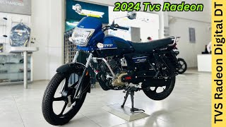 2024 TVS Radeon Digital Meter Full Detailed Review ❤️ Price amp Features😍Best In Segment Bike [upl. by Webber]