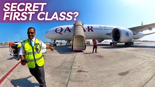 ALONE in Qatar Airways SECRET First Class [upl. by Leontyne]