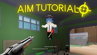 Da Hood  Aim TutorialGuide ⭐ [upl. by Nnail479]