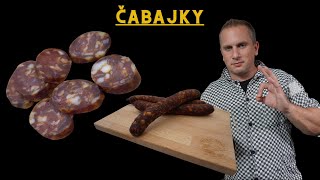 ČABAJSKÁ KLOBÁSA  ČABAJKY  Jednoduchý recept  Kvalitní klobásy  Mistr Málek [upl. by Yulma]