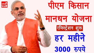 पीएम किसान मानधन योजना  pradhan mantri kisan mandhan yojana in hindi  kisan yojana details 2020 [upl. by Rikki]