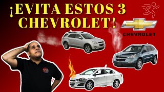 ¡Evita estos 3 CHEVROLET [upl. by Aizirtap]