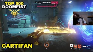 ONE OF THE BEST DOOMFISTS CARTIFAN  TOP 500  OVERWATCH 2 SEASON 12 [upl. by Chesney]