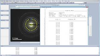 How to use DiffTools to measure the SAD pattern on Digital Micrograph  Part 2 Indexing the SADP [upl. by Orlantha]