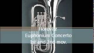 Horovitz Euphonium Concerto 1amp2 mov [upl. by Ahsir]