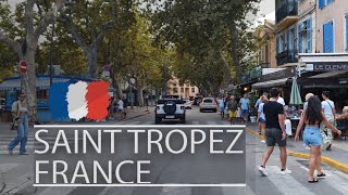 Saint Tropez France  Exploring the Touristic Atmosphere in 4K [upl. by Einnahpets]