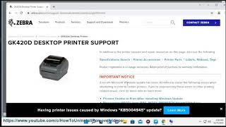 DOWNLOAD Zebra GK420d Desktop Printer drivers [upl. by Kristie796]