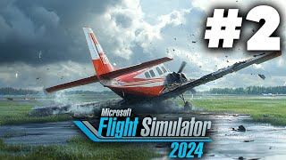 MICROSOFT FLIGHT SIMULATOR 2024 Career Mode Gameplay Walkthrough Part 2  TERRIBLE LANDING [upl. by Anneehs]