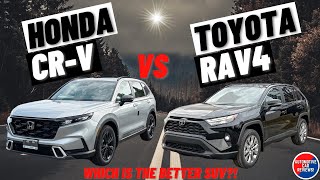 Comparison 2025 HONDA CRV vs 2024 TOYOTA RAV4  Which One Is The Better SUV [upl. by Annailuj]