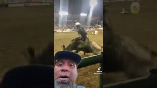 JB Mauneys Epic Bull Ride Is He the Next World Champion In 2023 rodeo bullriding reaction 🐂🤠 [upl. by Ayhdnas]