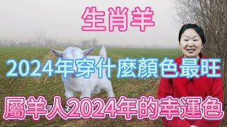 生肖屬相羊！屬羊人在2024年穿什麼顏色最旺？生肖屬羊人2024年幸運色是什麼！本期視頻講述2024生肖羊！運勢 顏色 風水 2024 [upl. by Hershell943]