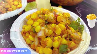 Masala Sweet Corn 🌽  in street style  less ingredients  Prepared in less time  cooking recipe [upl. by Thera]