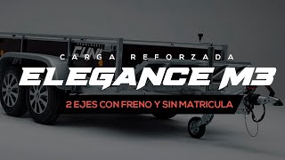 REVIEW Remolque de carga reforzada ELEGANCE M3 PRO BRAKE [upl. by Ailimaj]