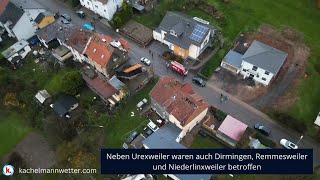 Schäden durch Tornado im Saarland am 17112022  Drohnenaufnahmen [upl. by Brandes]