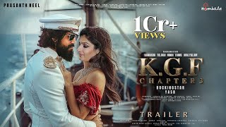 KGF Chapter 3  Trailer  HINDI  Rocking Star Yash  Prabhas  Raveena Tondon  Prashanth Neel 3 [upl. by Rairb166]