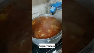 Qışın yeməyi borşWinter food is borscht [upl. by Usanis]