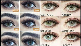 New Eye lens colour information with namesEye lens clour [upl. by Maxfield98]