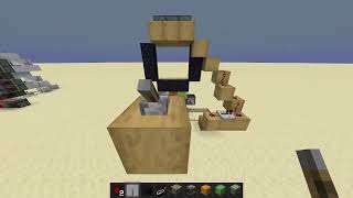 My First 3x3 Custom Piston Door D Im very new to redstone [upl. by Netsryk]