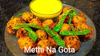 Gujarati methi Na Gota With Kadhi Rajasthani Style [upl. by Airahcaz530]