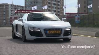 Audi R8 V10 Spyder Sound  Downshift  1080p HD [upl. by Durnan]