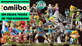 TODOS AMIIBOS EM ZELDA TEARS OF THE KINGDOM [upl. by Nunes398]