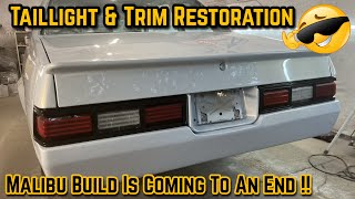 Cracked amp Faded Taillight Restore amp Trim Paint On LifewiththeIkes 1979 Chevy Malibu Restoration [upl. by Ainotna]