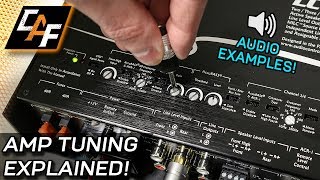 Amplifier Tuning Settings How To  Gain Crossovers Bass Boost [upl. by Enahsal]