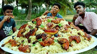 CHICKEN KABSA RECIPE  Traditional Arabian Chicken Kabsa  Cooking Village Food Channel [upl. by Pernas]