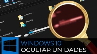 Como OCULTAR UNIDADES DE ARMAZENAMENTO  PARTIÇÕES  Windows 10 [upl. by Ulda448]